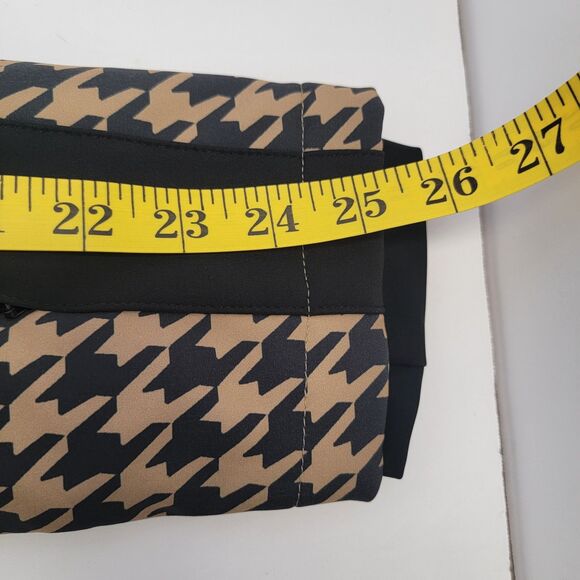 Gsou Snow Women's Slim-Fit Stretch Faux Fur Tan Houndstooth One-Piece Ski Suit S - Picture 13 of 16